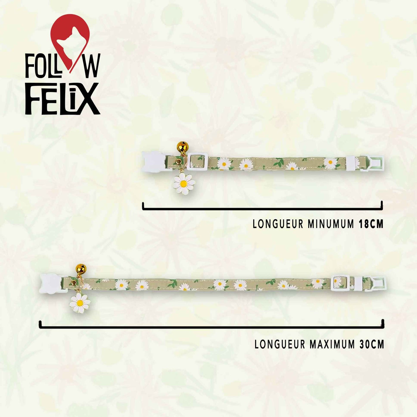 MUGUET - Collier AirTag™ petites fleurs