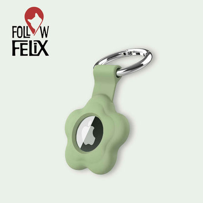 MERLIN - Étui AirTag™ petite fleur en silicone