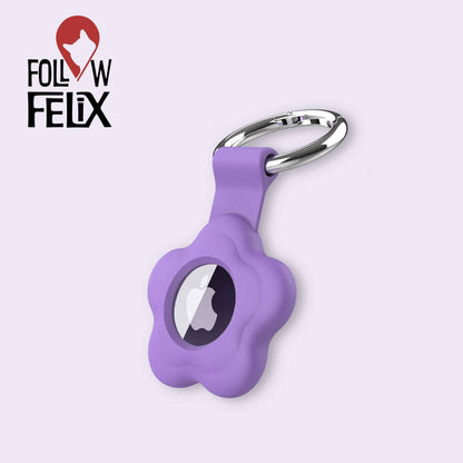 MERLIN - Étui AirTag™ petite fleur en silicone